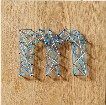 example of string art image