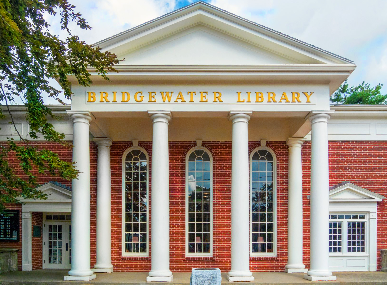 South Street facade of Bridgewater Public Library building