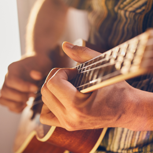 man playing guitar image