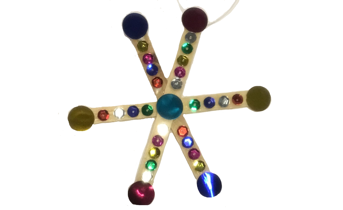 sequin snowflake
