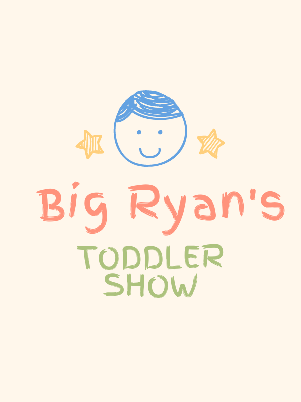kid's drawing of a head with text that reads big ryan's toddler show