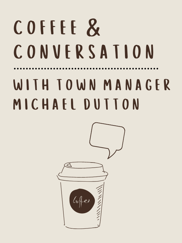 talking coffee with text