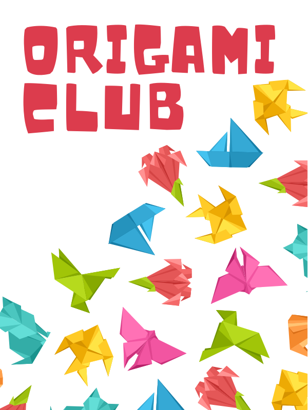 origami image with text