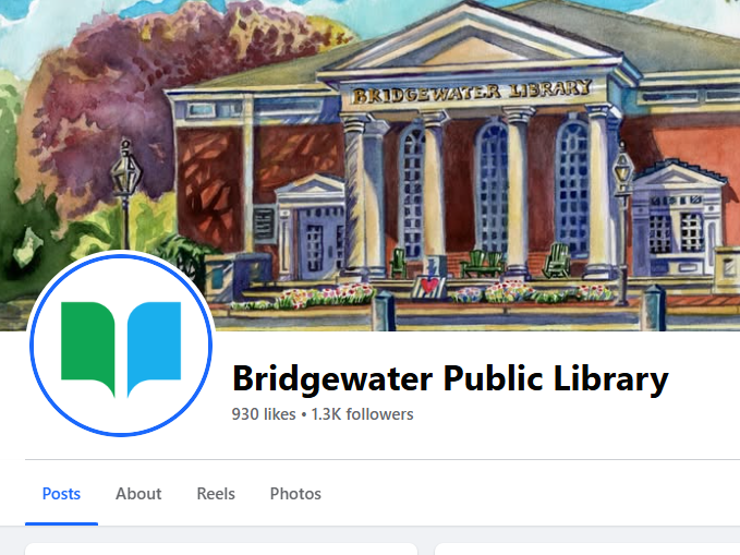 Image of Bridgewater Public Library Facebook Page.
