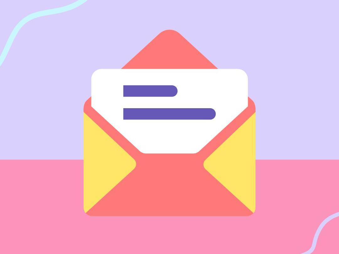 Colorful envelope.